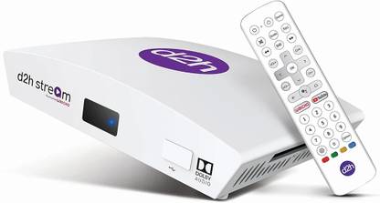 D2H Smart+ Stream Android Only Set Top Box | 3999 Pe 5000 Recharge Malamaal | Jackpot Offer |Instant Credit Worth Rs3000 | HD DTH Connection + 7 OTT Apps.