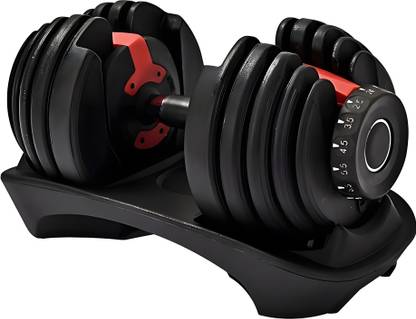 eDUST Adjustable Iron Smart Dumbbells (2.5 Kg To 24 Kg) For Strength Training Adjustable Dumbbell
