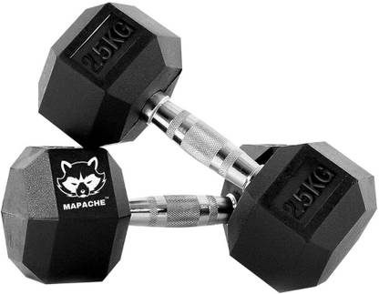 MAPACHE Hexagonal Dumbbells 2.5Kg x 2 Set Fitness Gym Dumbbell set Fixed Weight Dumbbell