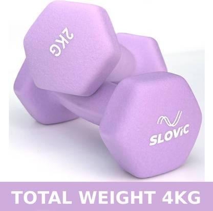 SLOVIC Neoprene Dumbbells Set for Home Gym | Anti-Skied Iron Dumbell Fixed Weight Dumbbell
