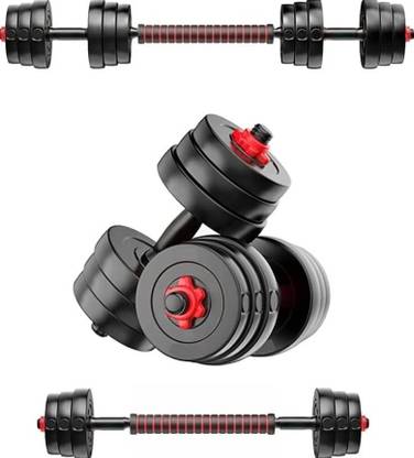 WILORA 4x 2.5kg Plates, Rods & Connector Adjustable Dumbbell Adjustable Dumbbell