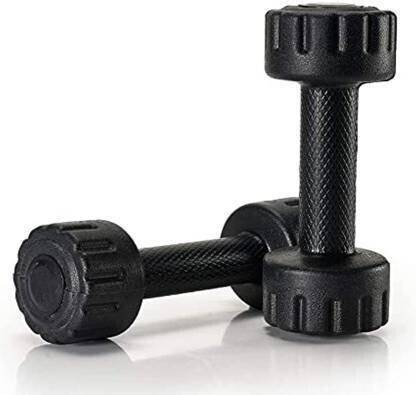 RSN Fit (2kg * 2) PVC Dumbbell Set - 1 Pair of Dumbbells - best for Home FITNESS 150 Fixed Weight Dumbbell