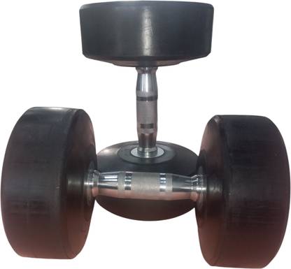 STAYSTRONG 10 Kg Pair of Rubber Coated Bouncer Full Body Workout |Set of 2 Fixed Weight Dumbbell