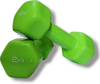 Strive Fit Dumbbells (2 kg X 2) 4 kg Set Heavy Duty Solid Caste Iron Rubber Coated Fixed Weight Dumbbell