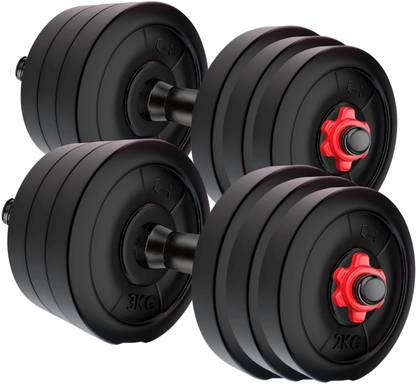 AMAN FIT 20KG (2KG X 4 + 3KG X 4) Dumbbell Combo Set Adjustable Dumbbell