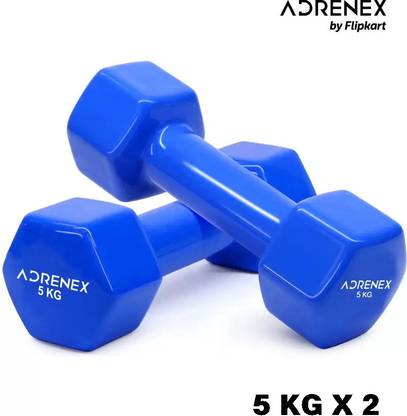 Adrenex by Flipkart 10 KG DUMBBELLS ( 5 KG EACH ) Fixed Weight Dumbbell