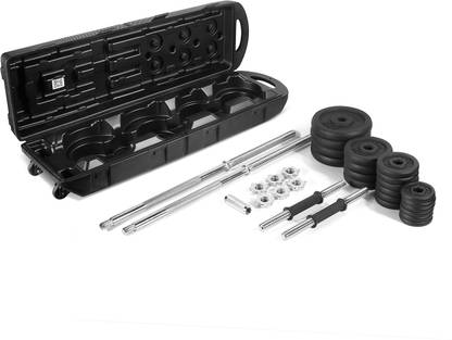 The Cube Adjustable Cast Iron Dumbbell Sets with Barbell with Connecting Rod Home Gym Adjustable Dumbbell