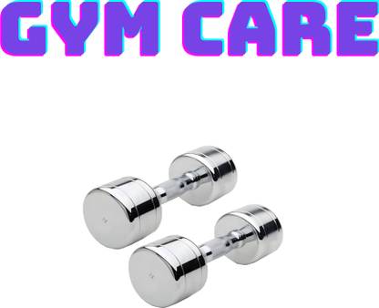 GYM CARE Stainless Steel Dumbbells for gym workout fitness Dumbbell-(7.5 x 2- 15 kg) Adjustable Dumbbell