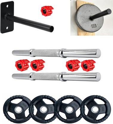 YMD Home Gym Set Dumbbell Plates 2.5KGX4Pc With 28mm Clamp, 1Pc Holding Pin Adjustable Dumbbell