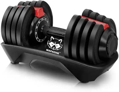 MAPACHE Adjustable Dumbbells Set (2.5Kg-24Kg),home & gym Exercise Set Single (Red) Adjustable Dumbbell