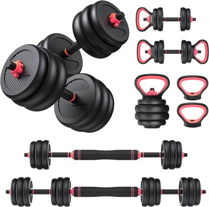 BURNLAB Dumbbells Barbell set Adjustable Dumbbell