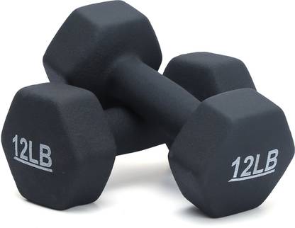 KAKSS Neoprene Workout (12-Pound, Set Of 2pc) Fixed Weight Dumbbell