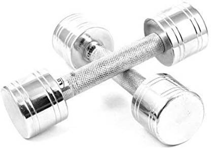 vigor Chrome Plated Steel 5 KG dumbbells (Pack of 2) Fixed Weight Dumbbell