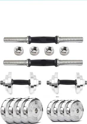 FASTERO FITNESS Steel Dumbbell Plates (5KGX2, 2.5KGX4) Adjustable Dumbbell (20 kg) Adjustable Dumbbell