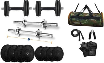 YMD Home Gym Set Rubber Dumbbell Set Rubber Dumbbell Plates 2.5KGx4 1KGx4 Rubber Adjustable Dumbbell