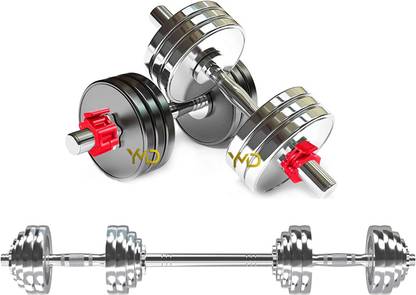 YMD Adjustable Dumbbell Set With Connector,Home Gym Set, Solid Steel Dumbbell Set Adjustable Dumbbell