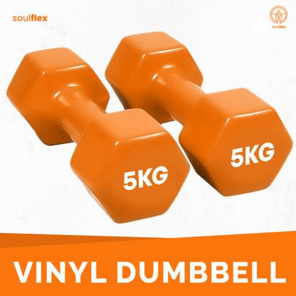 swift fitness 5kg Dumbbells Set For Home | Lightweight Exercise Equipment | Anti-Slip Handle Fixed Weight Dumbbell