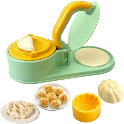GRANSI Cold 3 in 1 Momos Maker Machine, Skin Press Gujiya Mould Dumpling Maker, Momo Maker Manual Dough Press
