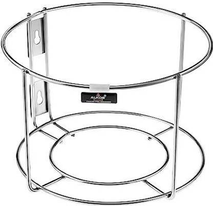 ALKOS Bin Holder for Dustbin - Premium Quality and Sleek Design Stainless Steel Dustbin