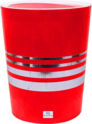 Heart Home Plastic Dustbin For Kitchen, Bathroom, Office Use7 Liter (Red) Plastic Dustbin