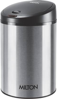 MILTON Sensor Bin 30 Stainless Steel Automatic Lid Closing Sensor Bin, 30 Litres Stainless Steel Dustbin