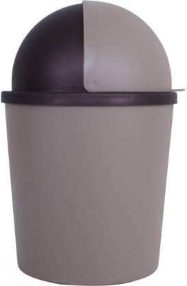 HOMESTIC by Kuber Industries Table Dustbin|Plastic Swinging Lid Waste Storage Garbage Bin (Coffee) Plastic Dustbin