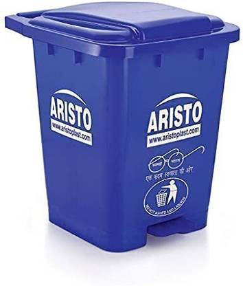 Aristo Plastic Step-On Pedal Garbage Waste Dustbin 45Ltr (Blue) Plastic Dustbin