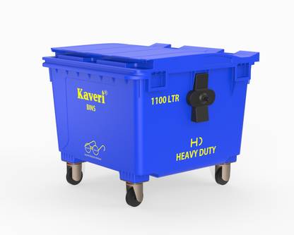 Kaveri Heavy Duty Outdoor Dustbin 1100L Multifunction Commercial Garbage Bin Trash Can Plastic Dustbin