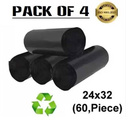 Ragoho Dustbin bags large size garbage bags large size24*29 Oxo Biodegradeable 60 Bags Plastic Dustbin