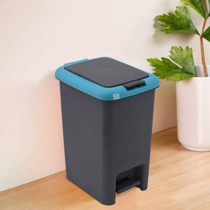 Heart Home 7 Ltr Spring Lock Dustbin for Kitchen & Home with Pedal | Dust Bin & Waste Box Plastic Dustbin
