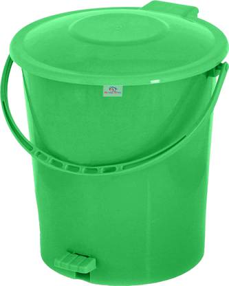 Heart Home Plastic Pedal Dustbin For Kitchen with Bedroom 10 Liter Dustbin|Green Plastic Dustbin