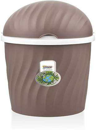 N H Enterprise Table Dustbin with attached lid Dustbin for Study Table, Office Desk, Washroom Plastic Dustbin