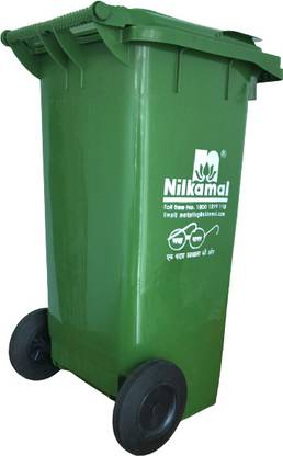 Nilkamal Wheel Garbage Dustbin 125 Litre Plastic Dustbin