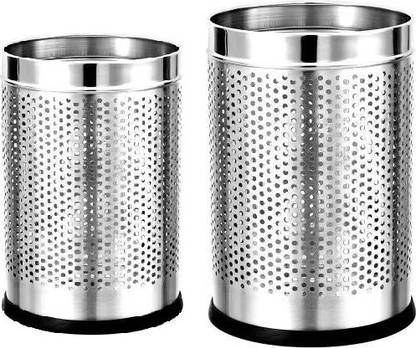 STAR JIVA 5 LTR DUST BIN PERFORATED STINLESS STEEL PORTABLE Steel Dustbin