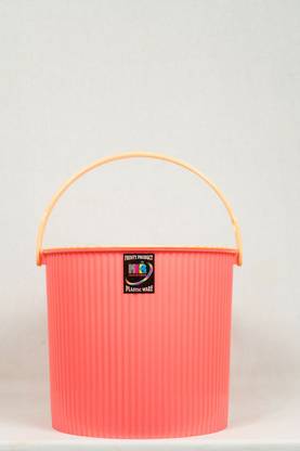 KKR INDUSTRIES ROUND BUCKET 20 LITRES (LIGHT RED) Plastic Dustbin