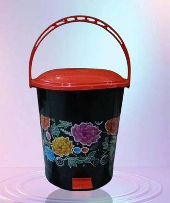 XVAIN Black dusbin for home Plastic Dustbin