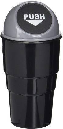 MUNSHINE Portable Mini Car Dustbin/Trash Bin, Grey Plastic Dustbin Plastic Dustbin