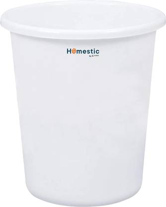 HOMESTIC by Kuber Industries Plastic Open Dustbin, Garbage Bin For Home 5Ltr. (White) Plastic Dustbin