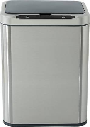 The Better Home Dustbin 13L With Lid Stainless Steel Dustbin