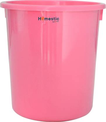 HOMESTIC by Kuber Industries Plastic Open Dustbin, Trash Bin, Garbage Bin, Waste Bin, 5Ltr. (Pink) Plastic Dustbin