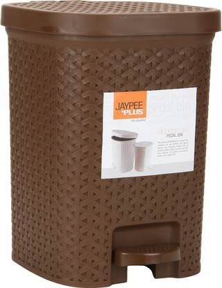 Jaypee Plus DISPOSE ALL Square Shape Pedal Dustbin with Bucket for Home Office Multi Use Plastic Dustbin