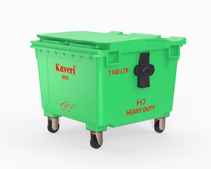 Kaveri Outdoor Dustbin 1100 LTR with Wheel|Multifunction Garbage Bin Trash Can Plastic Dustbin