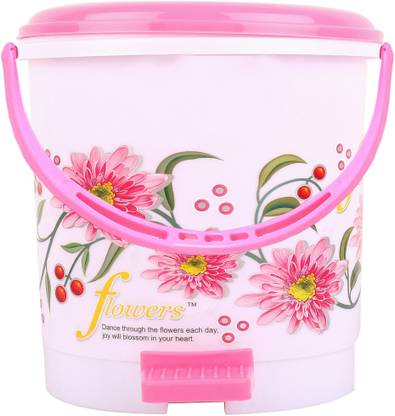 KUBER INDUSTRIES Virgin Plastic Medium Size Dustbin/Garbage Bin (Pink) CTKTC1971 डस्टबिन