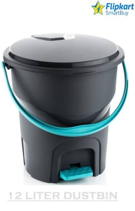 Flipkart SmartBuy NEW UPGRADED DESIGN OF PLASTIC DUSTBIN IN GREY COLOR WITH PEDAL Plastic Dustbin