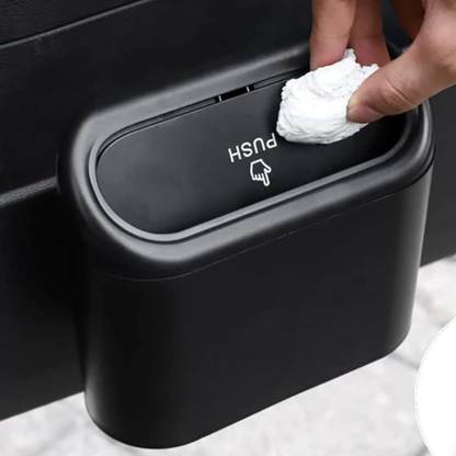 From The Farm Car Trash Can with Lid, Mini Vehicle Trash Bin Car Dustbin Garbage Organizer Plastic Dustbin