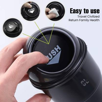 Craftlayout Car Interior Dustbin For Car Mini Trash Bin/Compact Portable Trash Can Plastic Dustbin