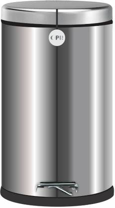 OPR Stainless Steel Plain Pedal Bin With Plastic (12 Litres) Stainless Steel Dustbin