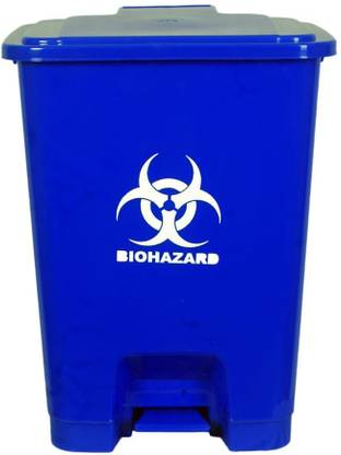 MEDISKY Plastic Pedal Dustbin Biomedical waste bins |Step Bins for hospitals (10 Litres) Plastic Dustbin
