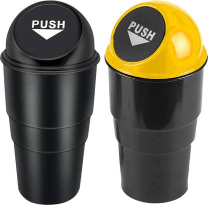 BHAVYARPAN Mini Car Trash Bin Can Holder Car Dustbin Plastic Dustbin