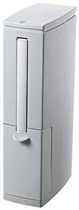 retail therapy 3 In 1 Dustbin Slim Plastic Trash Can with Toilet Brush Holder For Home Plastic Dustbin
